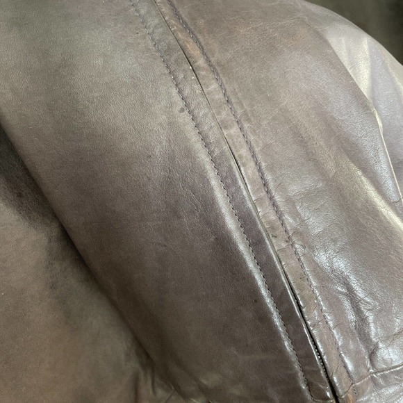 Vintage Jean-Paul Germain Leather Jacket Mens Bomber 40‎ Medium Y2K 1990s Coat - Picture 14 of 16